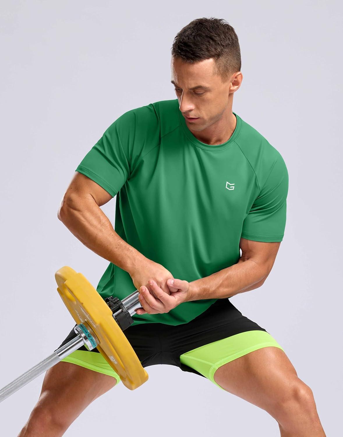 imageG Gradual Mens Athletic Workout TShirts Moisture Wicking Cooling Running Shirts Short Sleeve Performance Tee for Gym TennisGreen