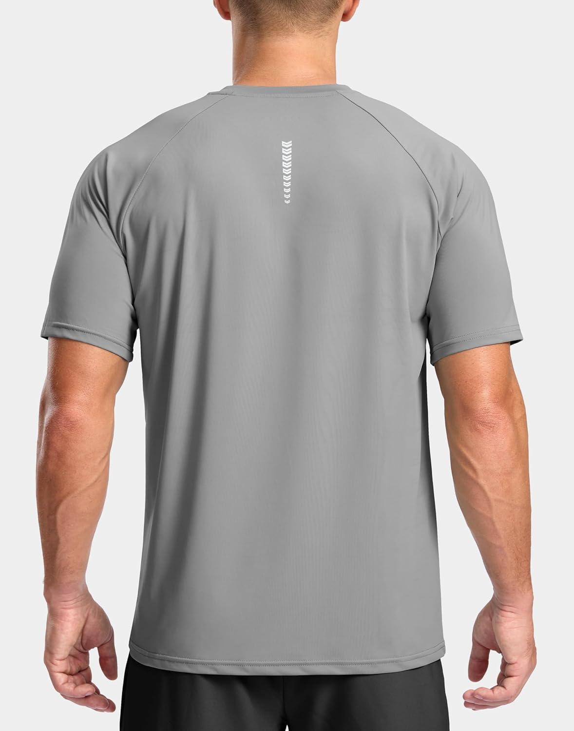 imageG Gradual Mens Athletic Workout TShirts Moisture Wicking Cooling Running Shirts Short Sleeve Performance Tee for Gym TennisLight Grey