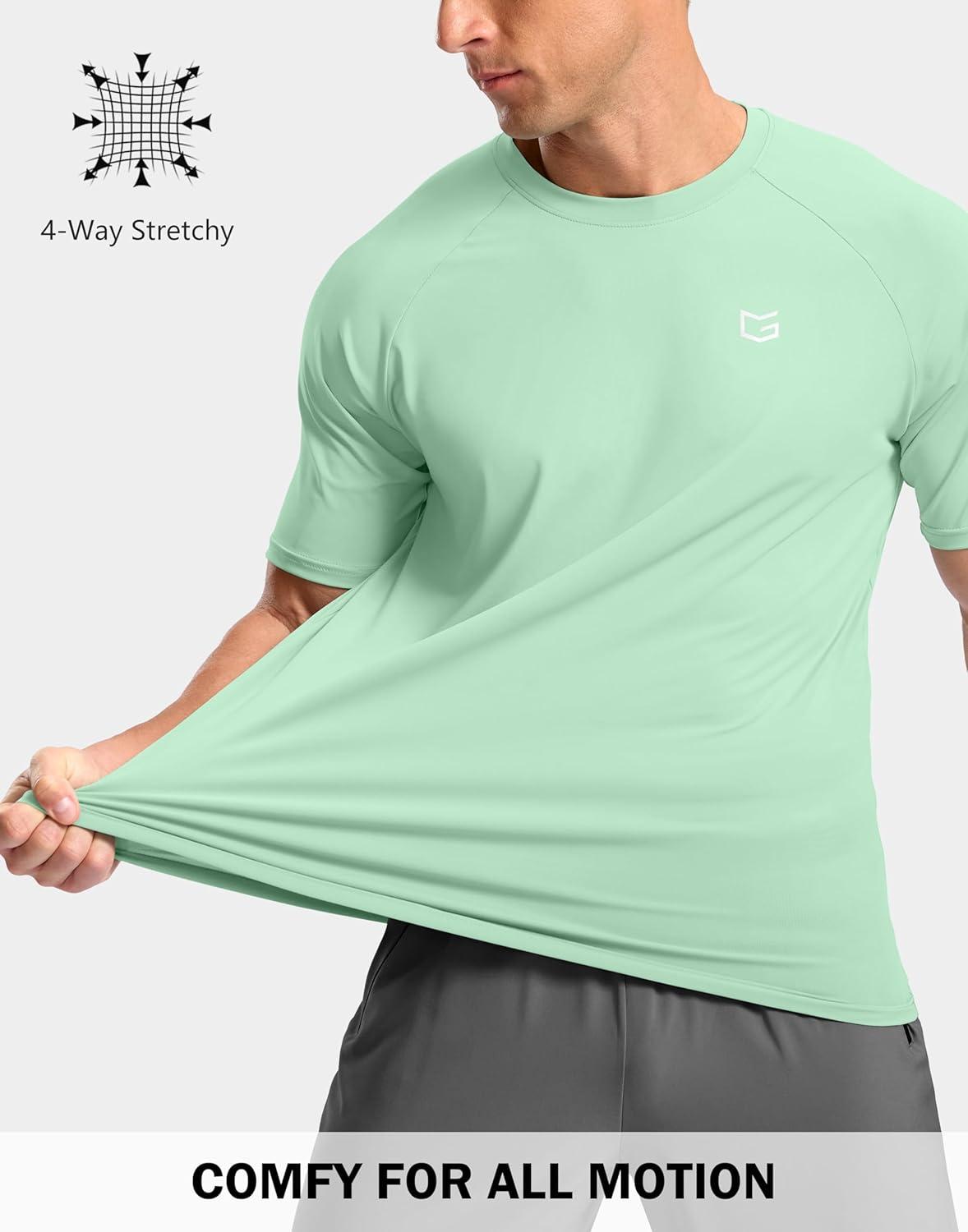 imageG Gradual Mens Athletic Workout TShirts Moisture Wicking Cooling Running Shirts Short Sleeve Performance Tee for Gym TennisMint Green