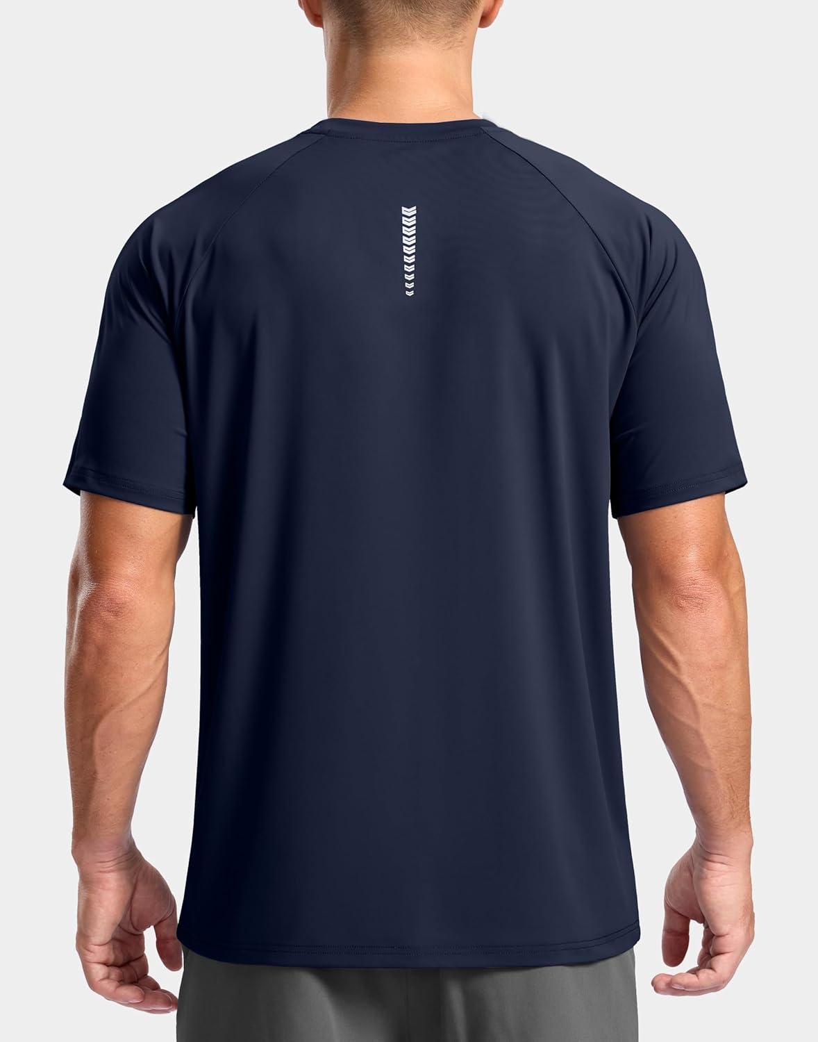 imageG Gradual Mens Athletic Workout TShirts Moisture Wicking Cooling Running Shirts Short Sleeve Performance Tee for Gym TennisNavy