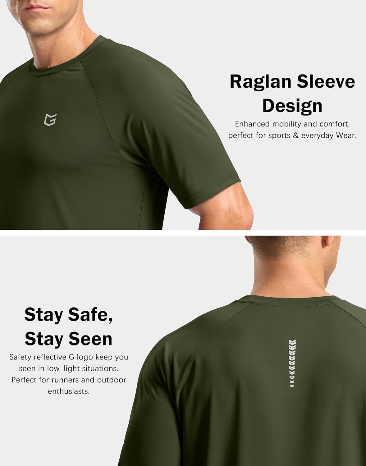 imageG Gradual Mens Athletic Workout TShirts Moisture Wicking Cooling Running Shirts Short Sleeve Performance Tee for Gym TennisOlive