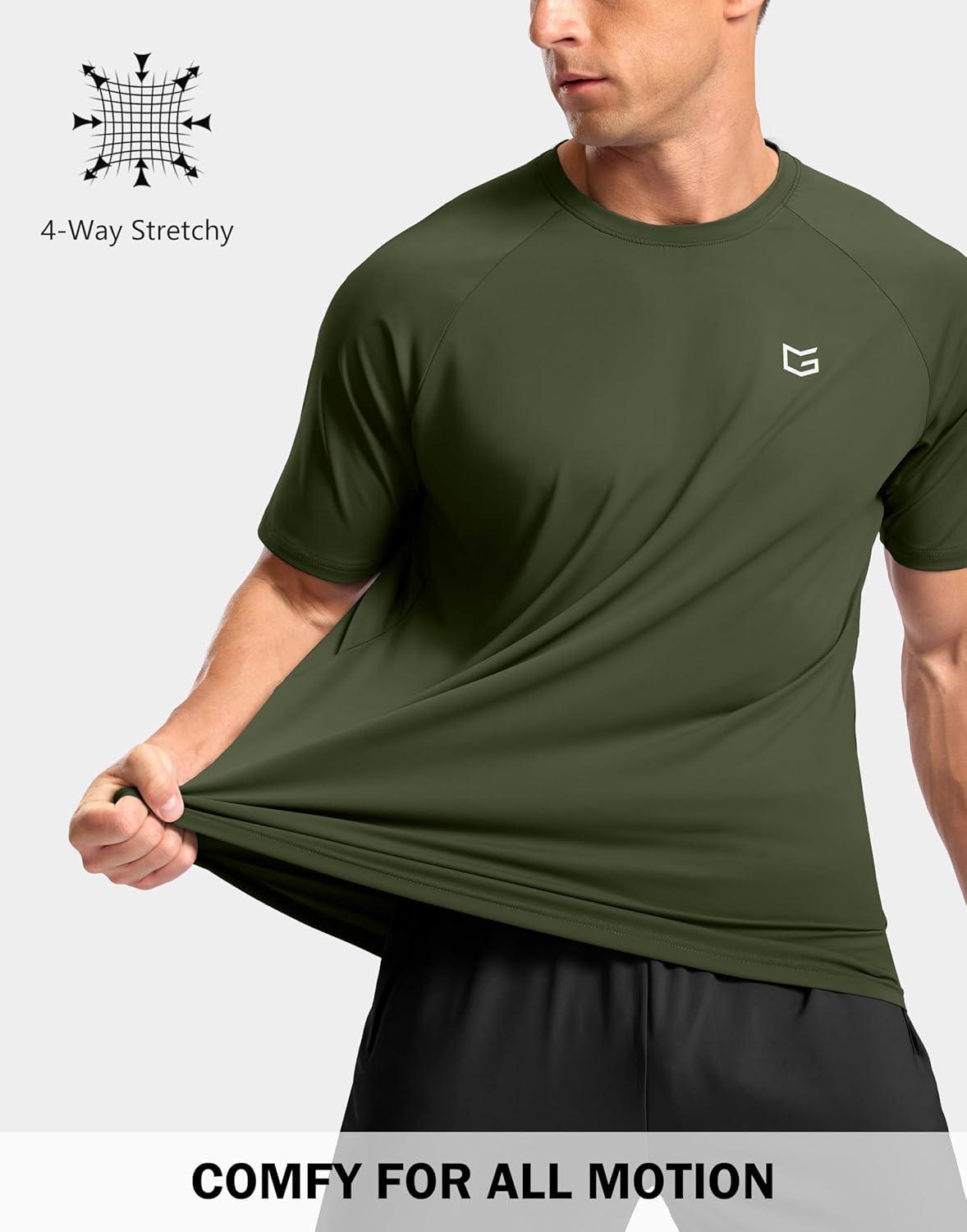 imageG Gradual Mens Athletic Workout TShirts Moisture Wicking Cooling Running Shirts Short Sleeve Performance Tee for Gym TennisOlive