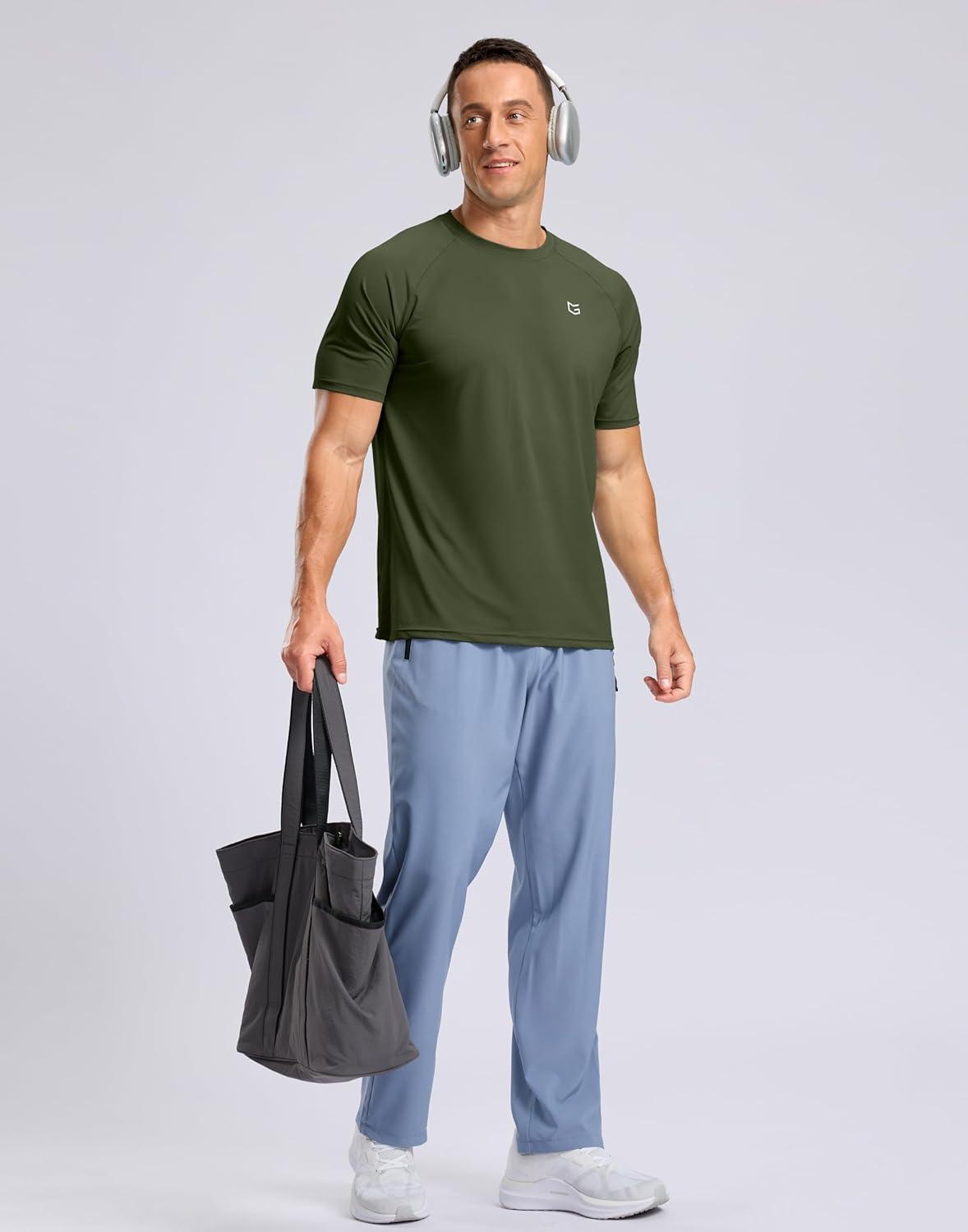 imageG Gradual Mens Athletic Workout TShirts Moisture Wicking Cooling Running Shirts Short Sleeve Performance Tee for Gym TennisOlive