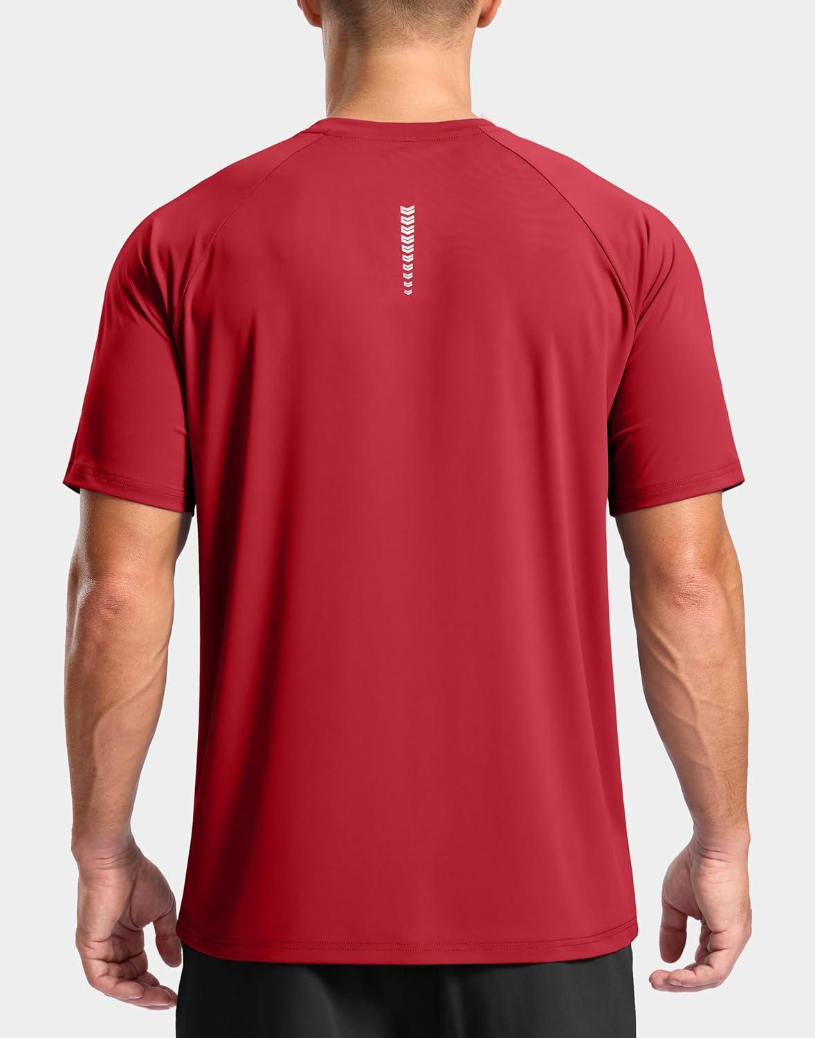 imageG Gradual Mens Athletic Workout TShirts Moisture Wicking Cooling Running Shirts Short Sleeve Performance Tee for Gym TennisRed