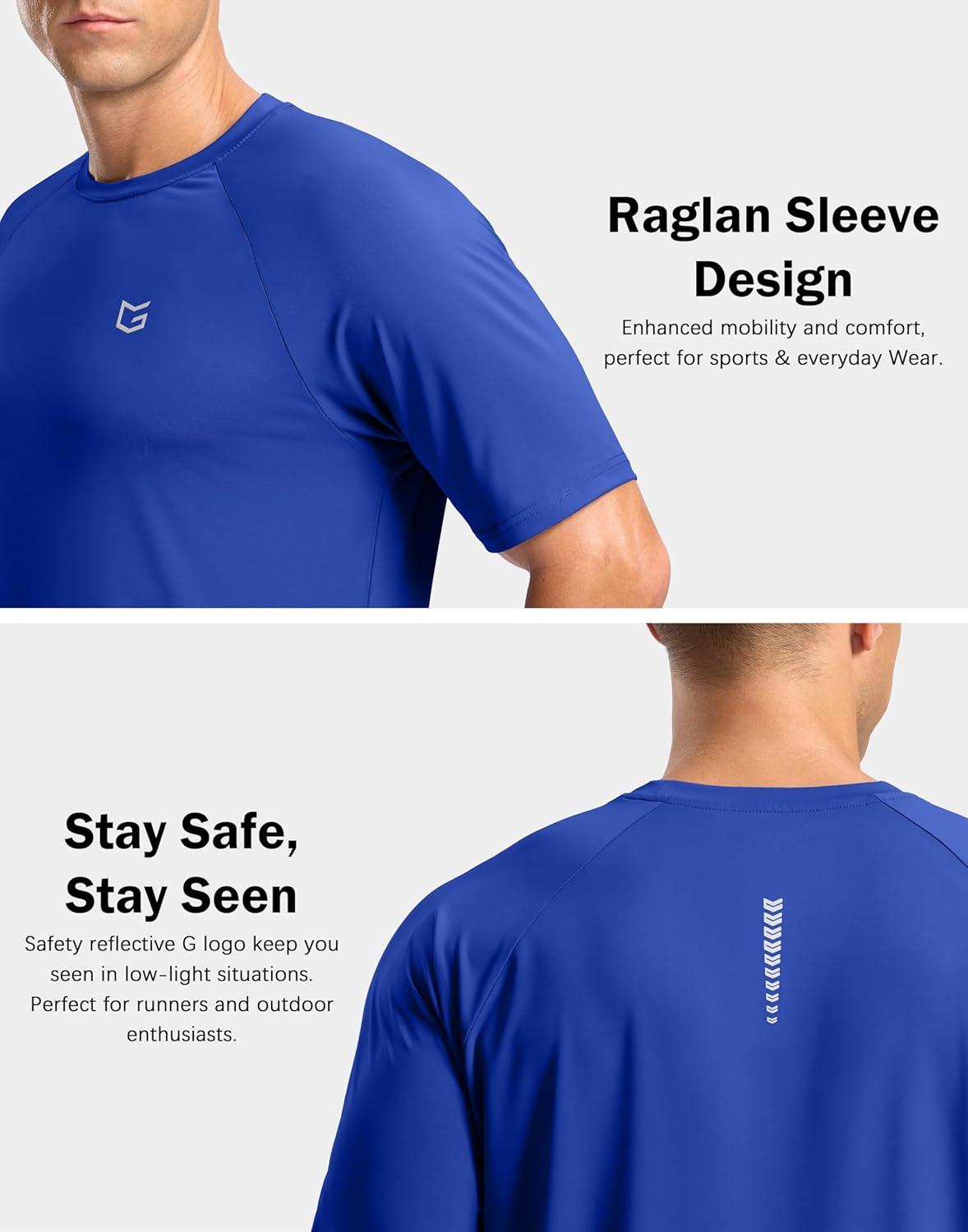 imageG Gradual Mens Athletic Workout TShirts Moisture Wicking Cooling Running Shirts Short Sleeve Performance Tee for Gym TennisRoyal Blue