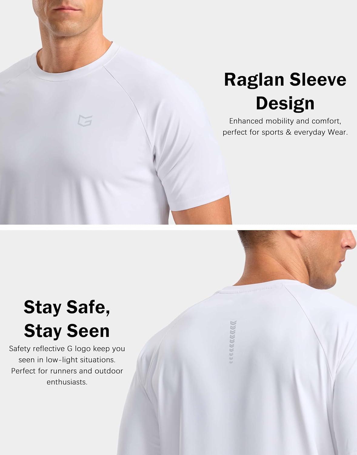 imageG Gradual Mens Athletic Workout TShirts Moisture Wicking Cooling Running Shirts Short Sleeve Performance Tee for Gym TennisWhite