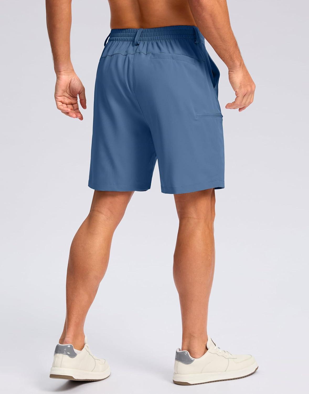 imageG Gradual Mens Casual Shorts 7 9 5 Lightweight 4 Pockets Stretch QuickDry Summer Shorts for Golf Work Hiking TripsBlue