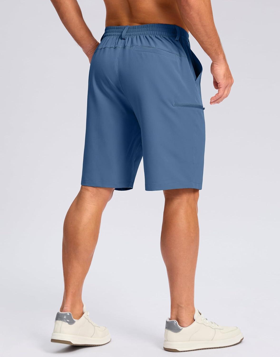 imageG Gradual Mens Casual Shorts 7 9 5 Lightweight 4 Pockets Stretch QuickDry Summer Shorts for Golf Work Hiking TripsBlue