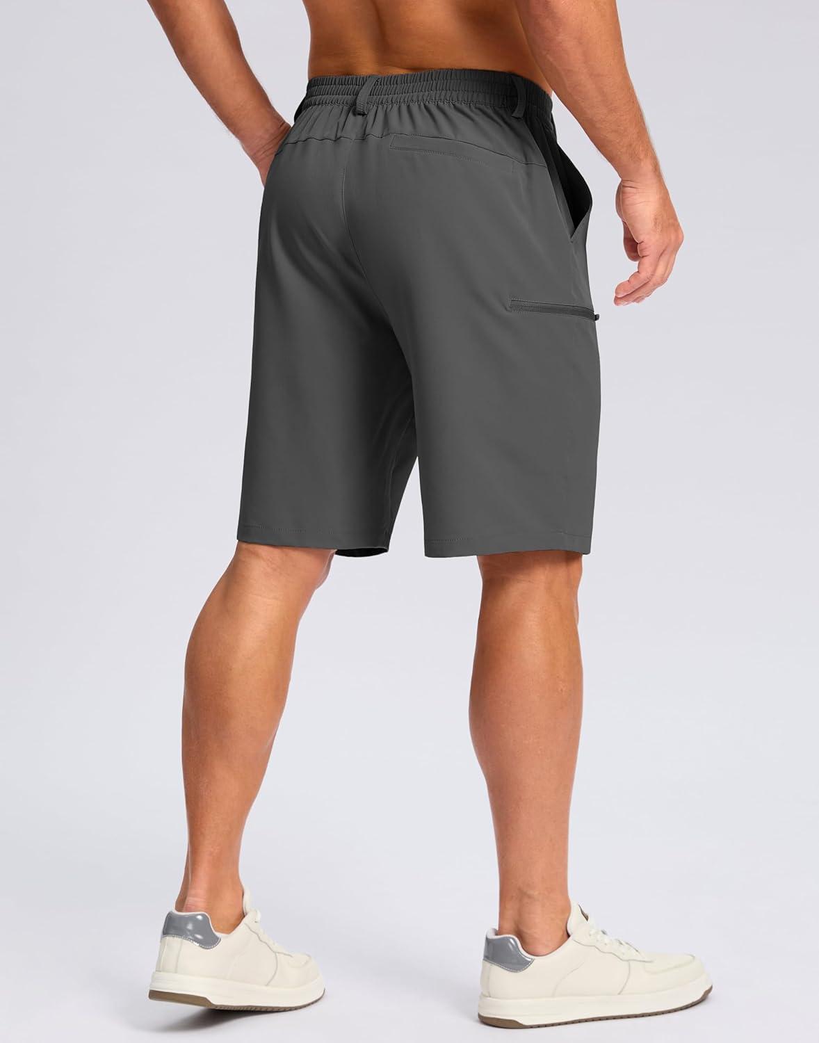 imageG Gradual Mens Casual Shorts 7 9 5 Lightweight 4 Pockets Stretch QuickDry Summer Shorts for Golf Work Hiking TripsCharcoal