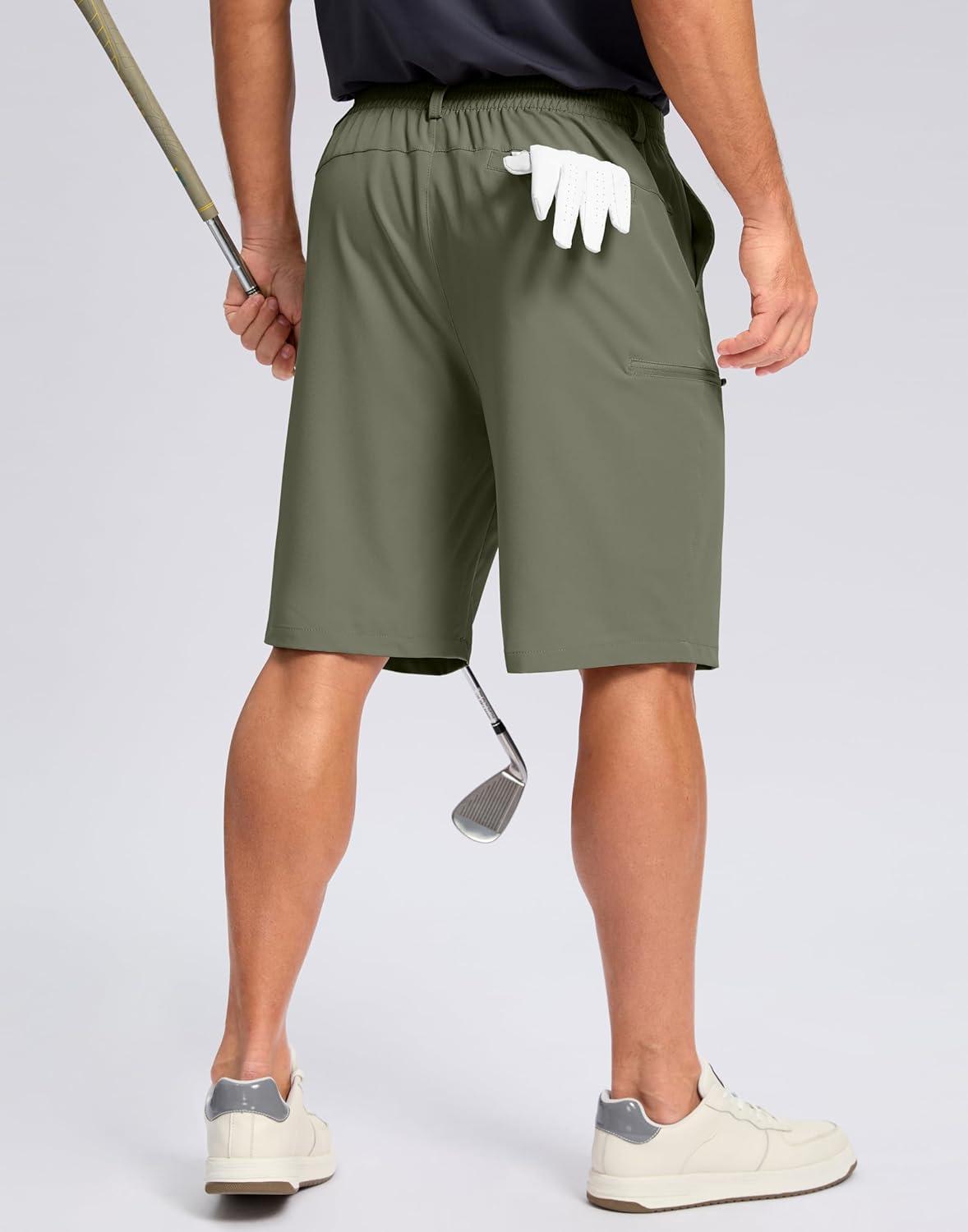 imageG Gradual Mens Casual Shorts 7 9 5 Lightweight 4 Pockets Stretch QuickDry Summer Shorts for Golf Work Hiking TripsGrey Sage