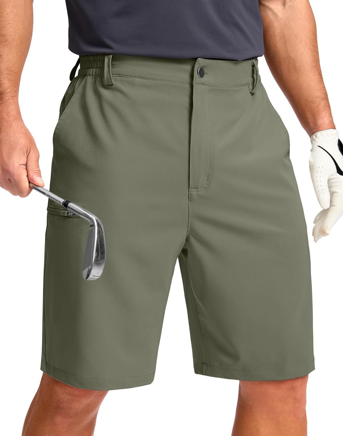 imageG Gradual Mens Casual Shorts 7 9 5 Lightweight 4 Pockets Stretch QuickDry Summer Shorts for Golf Work Hiking TripsGrey Sage