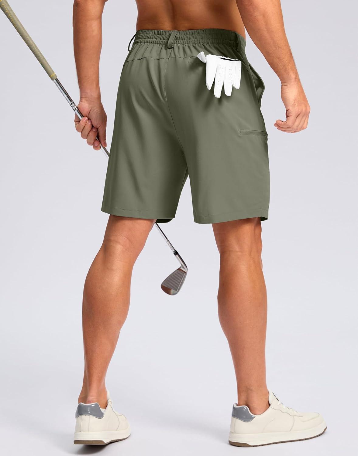 imageG Gradual Mens Casual Shorts 7 9 5 Lightweight 4 Pockets Stretch QuickDry Summer Shorts for Golf Work Hiking TripsGrey Sage