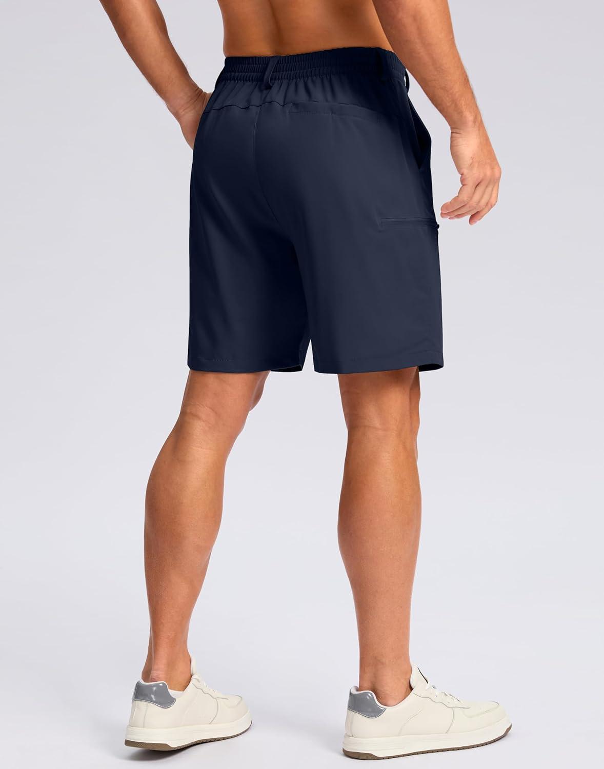 imageG Gradual Mens Casual Shorts 7 9 5 Lightweight 4 Pockets Stretch QuickDry Summer Shorts for Golf Work Hiking TripsNavy