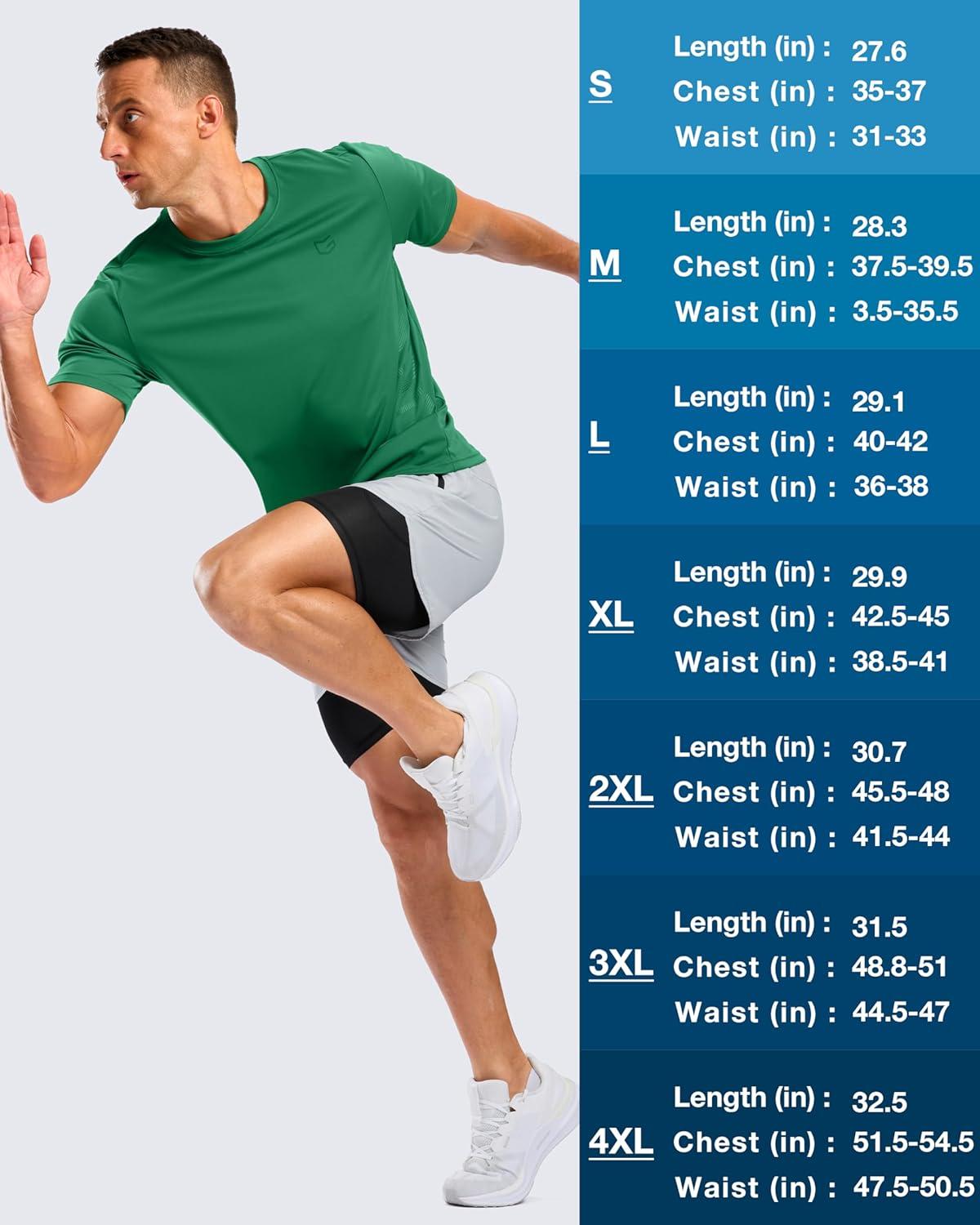 imageG Gradual Mens Workout Shirts Quick Dry Athletic Running TShirts Lightweight Moisture Wicking Short Sleeve Sports Gym TopsGreen