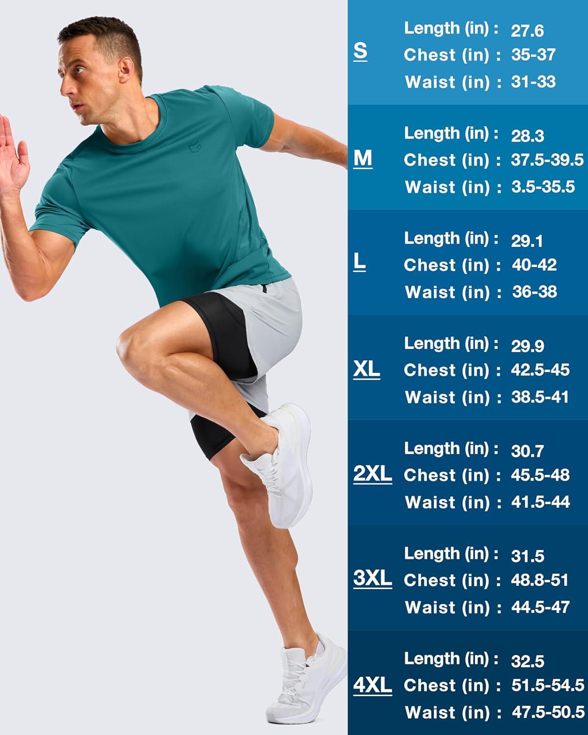 imageG Gradual Mens Workout Shirts Quick Dry Athletic Running TShirts Lightweight Moisture Wicking Short Sleeve Sports Gym TopsTeal