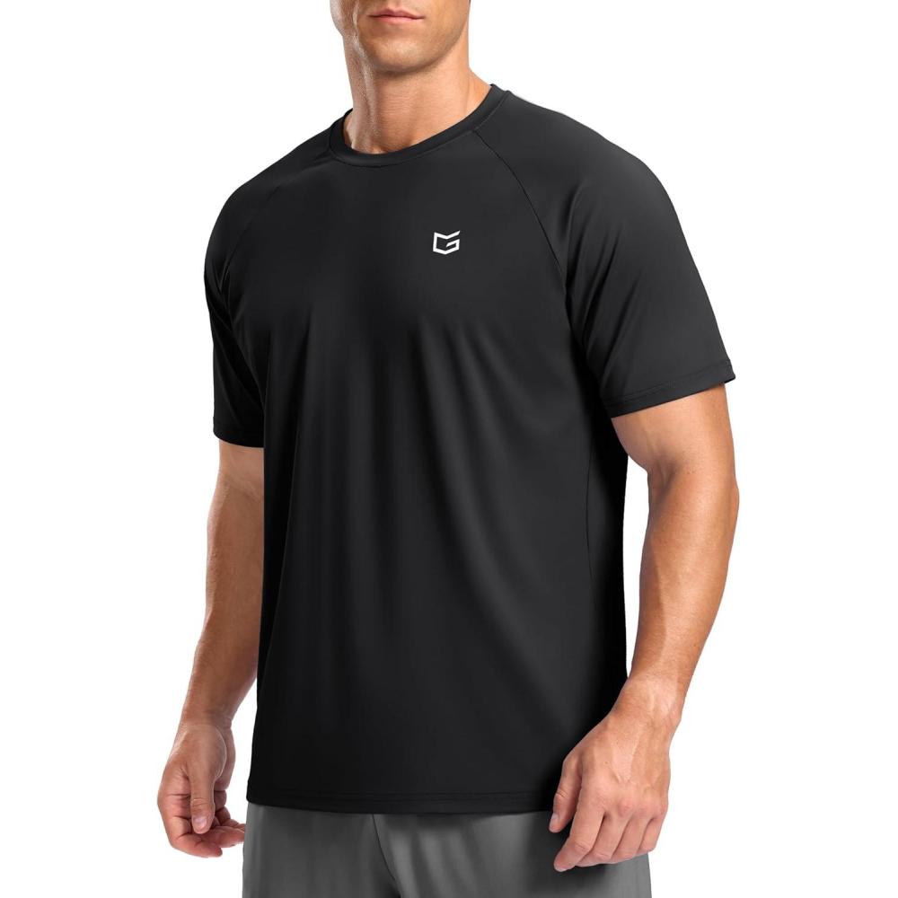imageG Gradual Mens Athletic Workout TShirts Moisture Wicking Cooling Running Shirts Short Sleeve Performance Tee for Gym TennisBlack