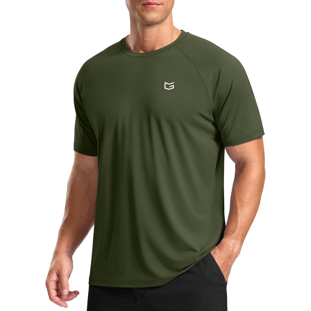 imageG Gradual Mens Athletic Workout TShirts Moisture Wicking Cooling Running Shirts Short Sleeve Performance Tee for Gym TennisOlive