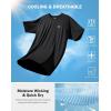G Gradual Men’s Athletic Workout T-Shirts Moisture Wicking Cooling Running Shirts Short Sleeve Performance Tee for Gym Tennis(Black)