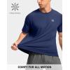 G Gradual Men’s Athletic Workout T-Shirts Moisture Wicking Cooling Running Shirts Short Sleeve Performance Tee for Gym Tennis(Dark Blue)