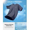 G Gradual Men’s Athletic Workout T-Shirts Moisture Wicking Cooling Running Shirts Short Sleeve Performance Tee for Gym Tennis(Dusty Blue)