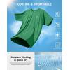 G Gradual Men’s Athletic Workout T-Shirts Moisture Wicking Cooling Running Shirts Short Sleeve Performance Tee for Gym Tennis(Green)