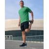 G Gradual Men’s Athletic Workout T-Shirts Moisture Wicking Cooling Running Shirts Short Sleeve Performance Tee for Gym Tennis(Green)