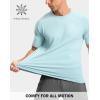 G Gradual Men’s Athletic Workout T-Shirts Moisture Wicking Cooling Running Shirts Short Sleeve Performance Tee for Gym Tennis(Light Blue)