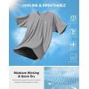 G Gradual Men’s Athletic Workout T-Shirts Moisture Wicking Cooling Running Shirts Short Sleeve Performance Tee for Gym Tennis(Light Grey)