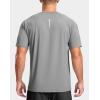 G Gradual Men’s Athletic Workout T-Shirts Moisture Wicking Cooling Running Shirts Short Sleeve Performance Tee for Gym Tennis(Light Grey)