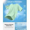 G Gradual Men’s Athletic Workout T-Shirts Moisture Wicking Cooling Running Shirts Short Sleeve Performance Tee for Gym Tennis(Mint Green)