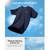 G Gradual Men’s Athletic Workout T-Shirts Moisture Wicking Cooling Running Shirts Short Sleeve Performance Tee for Gym Tennis(Navy)