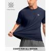 G Gradual Men’s Athletic Workout T-Shirts Moisture Wicking Cooling Running Shirts Short Sleeve Performance Tee for Gym Tennis(Navy)
