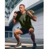 G Gradual Men’s Athletic Workout T-Shirts Moisture Wicking Cooling Running Shirts Short Sleeve Performance Tee for Gym Tennis(Olive)