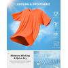 G Gradual Men’s Athletic Workout T-Shirts Moisture Wicking Cooling Running Shirts Short Sleeve Performance Tee for Gym Tennis(Orange)