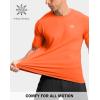 G Gradual Men’s Athletic Workout T-Shirts Moisture Wicking Cooling Running Shirts Short Sleeve Performance Tee for Gym Tennis(Orange)