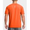 G Gradual Men’s Athletic Workout T-Shirts Moisture Wicking Cooling Running Shirts Short Sleeve Performance Tee for Gym Tennis(Orange)