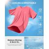 G Gradual Men’s Athletic Workout T-Shirts Moisture Wicking Cooling Running Shirts Short Sleeve Performance Tee for Gym Tennis(Pink)