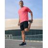 G Gradual Men’s Athletic Workout T-Shirts Moisture Wicking Cooling Running Shirts Short Sleeve Performance Tee for Gym Tennis(Pink)