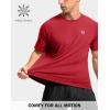 G Gradual Men’s Athletic Workout T-Shirts Moisture Wicking Cooling Running Shirts Short Sleeve Performance Tee for Gym Tennis(Red)