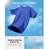 G Gradual Men’s Athletic Workout T-Shirts Moisture Wicking Cooling Running Shirts Short Sleeve Performance Tee for Gym Tennis(Royal Blue)