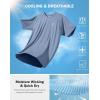 G Gradual Men’s Athletic Workout T-Shirts Moisture Wicking Cooling Running Shirts Short Sleeve Performance Tee for Gym Tennis(Slate Blue)