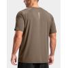 G Gradual Men’s Athletic Workout T-Shirts Moisture Wicking Cooling Running Shirts Short Sleeve Performance Tee for Gym Tennis(Taupe)