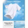 G Gradual Men’s Athletic Workout T-Shirts Moisture Wicking Cooling Running Shirts Short Sleeve Performance Tee for Gym Tennis(White)