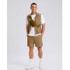 G Gradual Men’s Casual Shorts 7″/ 9″/ 5″ Lightweight 4 Pockets Stretch Quick-Dry Summer Shorts for Golf Work Hiking Trips(Dark Khaki)