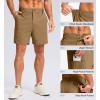 G Gradual Men’s Casual Shorts 7″/ 9″/ 5″ Lightweight 4 Pockets Stretch Quick-Dry Summer Shorts for Golf Work Hiking Trips(Dark Khaki)