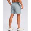 G Gradual Men’s Casual Shorts 7″/ 9″/ 5″ Lightweight 4 Pockets Stretch Quick-Dry Summer Shorts for Golf Work Hiking Trips(Light Grey)