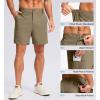 G Gradual Men’s Casual Shorts 7″/ 9″/ 5″ Lightweight 4 Pockets Stretch Quick-Dry Summer Shorts for Golf Work Hiking Trips(Medium Khaki)