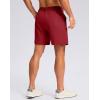 G Gradual Men’s Casual Shorts 7″/ 9″/ 5″ Lightweight 4 Pockets Stretch Quick-Dry Summer Shorts for Golf Work Hiking Trips(Red)