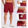 G Gradual Men’s Casual Shorts 7″/ 9″/ 5″ Lightweight 4 Pockets Stretch Quick-Dry Summer Shorts for Golf Work Hiking Trips(Red)