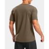 G Gradual Men’s Workout Shirts Quick Dry Athletic Running T-Shirts Lightweight Moisture Wicking Short Sleeve Sports Gym Tops(Brown)